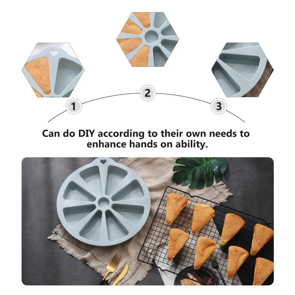 

Delicate 1Pcs Silicone Baking Mold Sky-Blue Non-Stick DIY Cake Chocolate Jelly Making Tool Eco-Friendly Reusable Smooth Surface