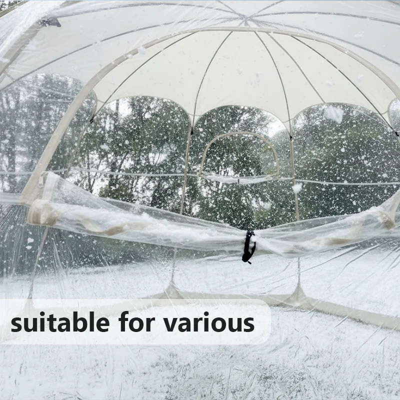 Large Clear Bubble Tent 4-6 Person Pop Up PVC Dome Shelter Backyard Patio Camping Picnic Wedding Photo Booth Instant image 4