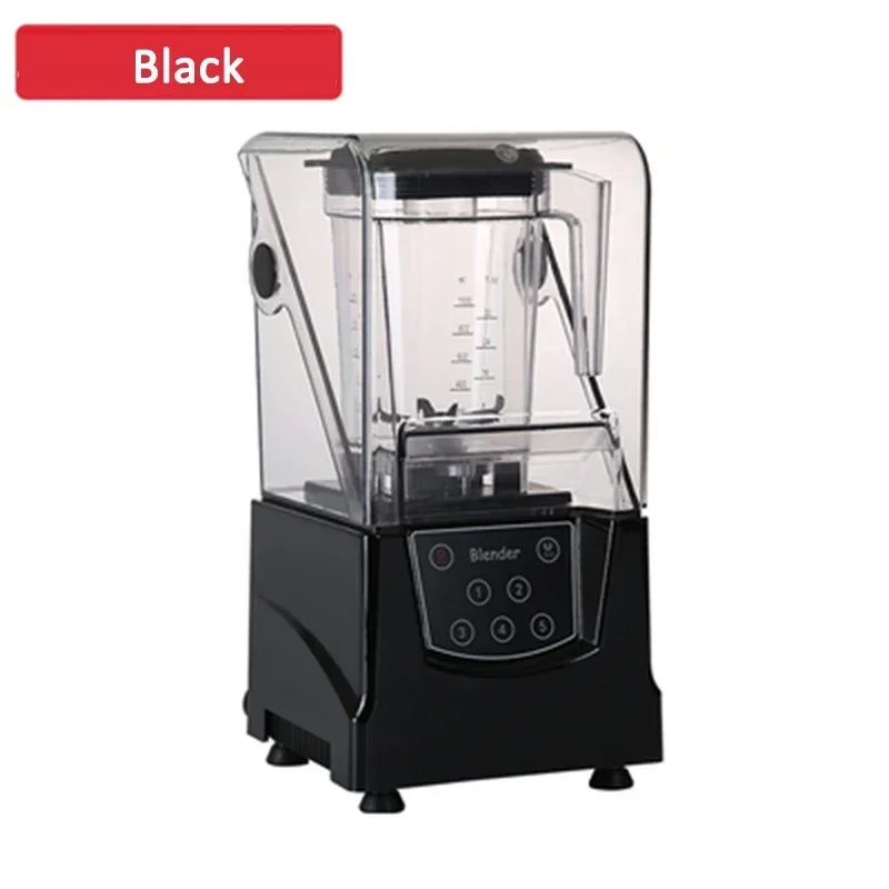 220v Smoothie Machine Commercial Milk Tea Shop Mute with Hood Soundproof Smoothie Shaved Crushed Ice Stirring Juice Cooking Mach image 4