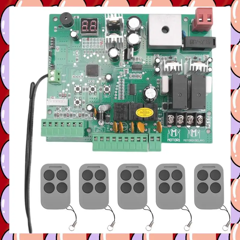 

A72Z Door Control Motherboard DC 24V PCB Board 433.92Mhz Smart Control Center System For Garage Door Motor Panel