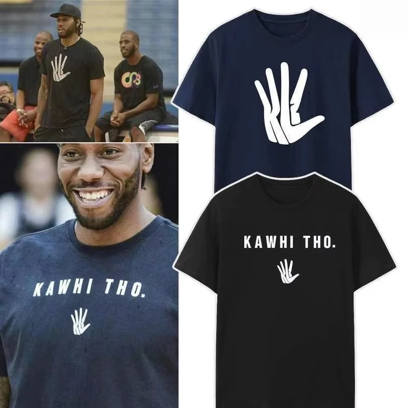 

Новая летняя футболка Леонард 2025, с логотипом большой руки, Kawaii Kawhi Clippers Баскетбольная футболка Леонард с короткими рукавами, большой размер