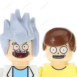 R&M Rick Morty And Mini Man Blocks Figure