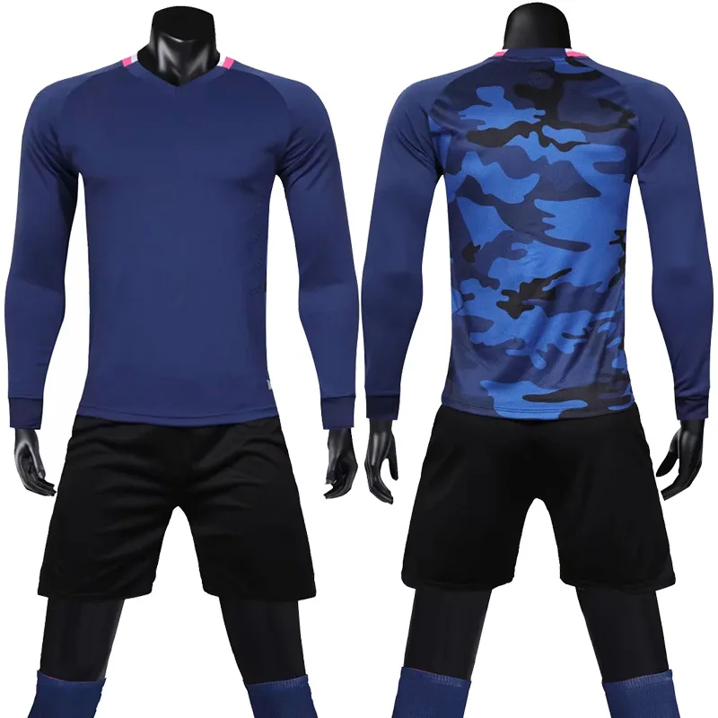 New Men's Adult Football Jerseys Soccer Goalkeeper Uniform  Football Long Sleeve Training Football Goalkeeper Soccer Jerse