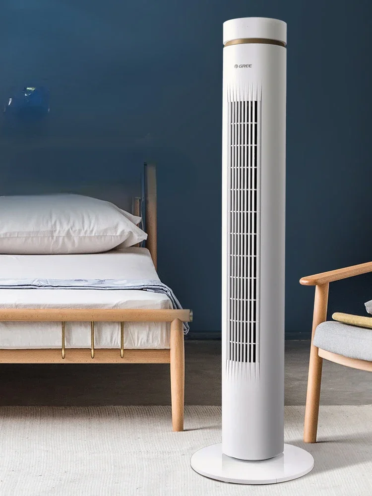 Tour ventilateur debout sans feuilles télécommande ventilateur de sol grand vent bureau secouant la tête synchronisation ventilateur électrique Mini climatiseur