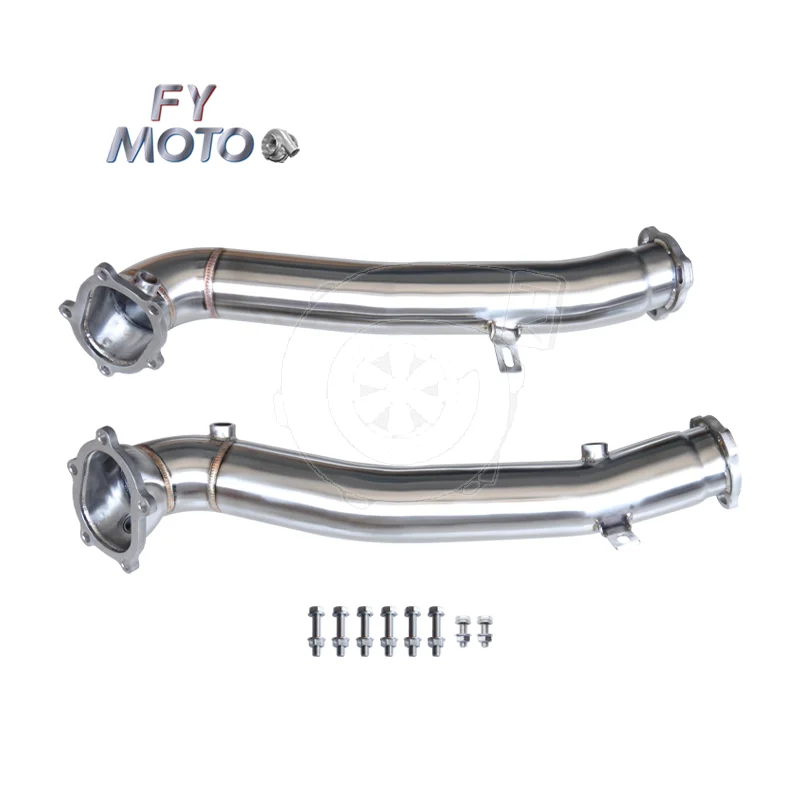 

NEW DESIGN Exhaust Downpipe For Audi S6 RS6 4G C7 RS7 3 Inch