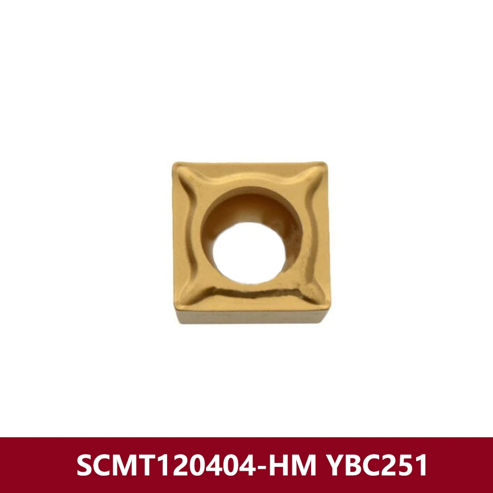 Original SCMT120408-HM YBC251 Carbide Inserts SCMT120408 SCMT 120408 HM Turning Tools Holder Machine SCMT1204 SCMT432-HM Cutter