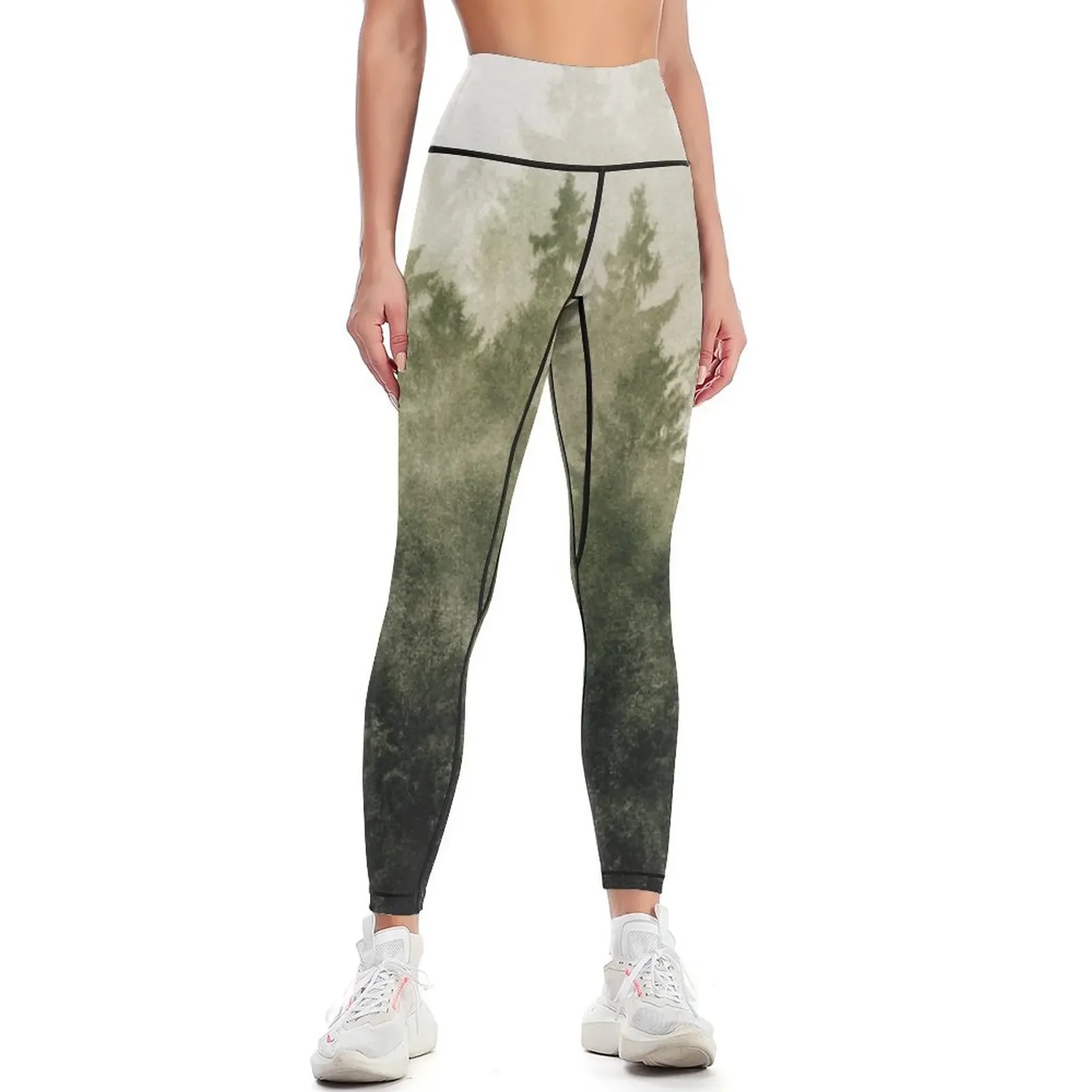 

The Heart Of My Heart // Autumn Vibes Vintage Fairytale Fall Forest With Cascadia Trees Covered In Magic Fog Season Leggings