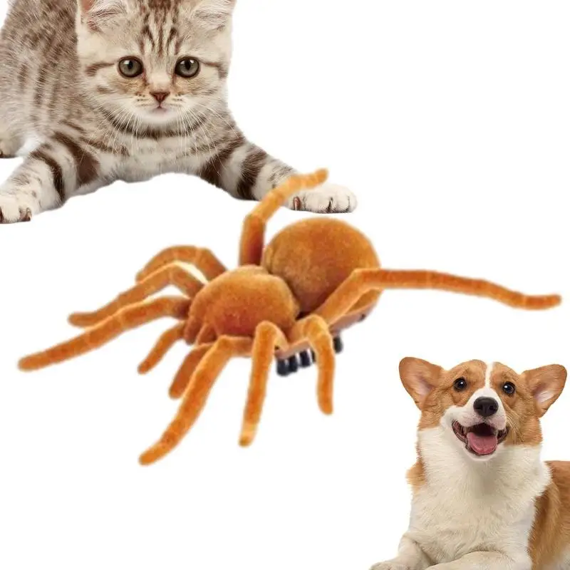 Fake Cockroaches Cat Toy Halloween Electric Spider Wireless Realistic Fake Roaches Scary Toys Mock Big Prank Toy Joke Trick Gift