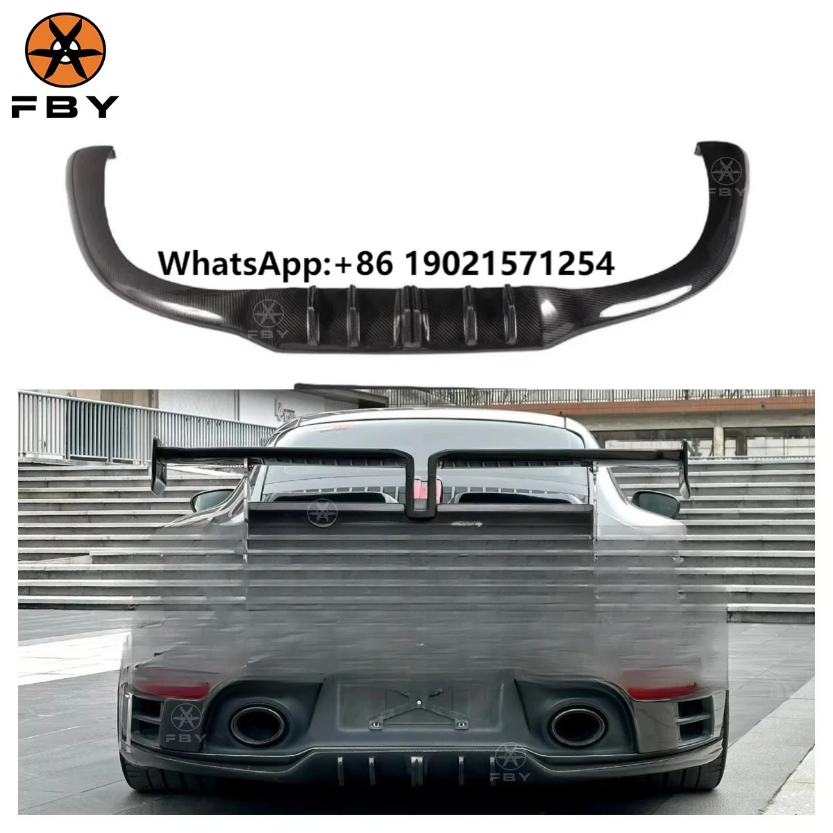 

Exterior Accessories TKT Style Dry Carbon Fiber Rear Diffuser for Porsche 992 911 Carrera CarreraS TKT Rear Bumper 2020-2023