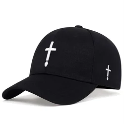 Męska damska modny haft krzyżowa czapka z daszkiem bawełniana czapka z daszkiem typu Snapback z daszkiem w stylu kości