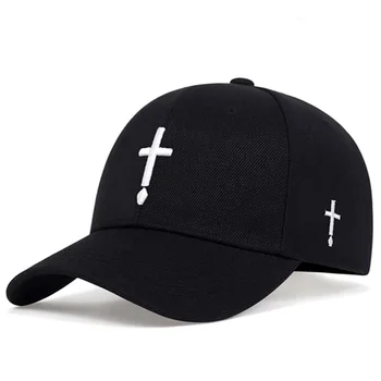 Gorra de béisbol con bordado cruzado para hombre y mujer, gorro de algodón con cierre trasero, estilo Hip Hop, unisex