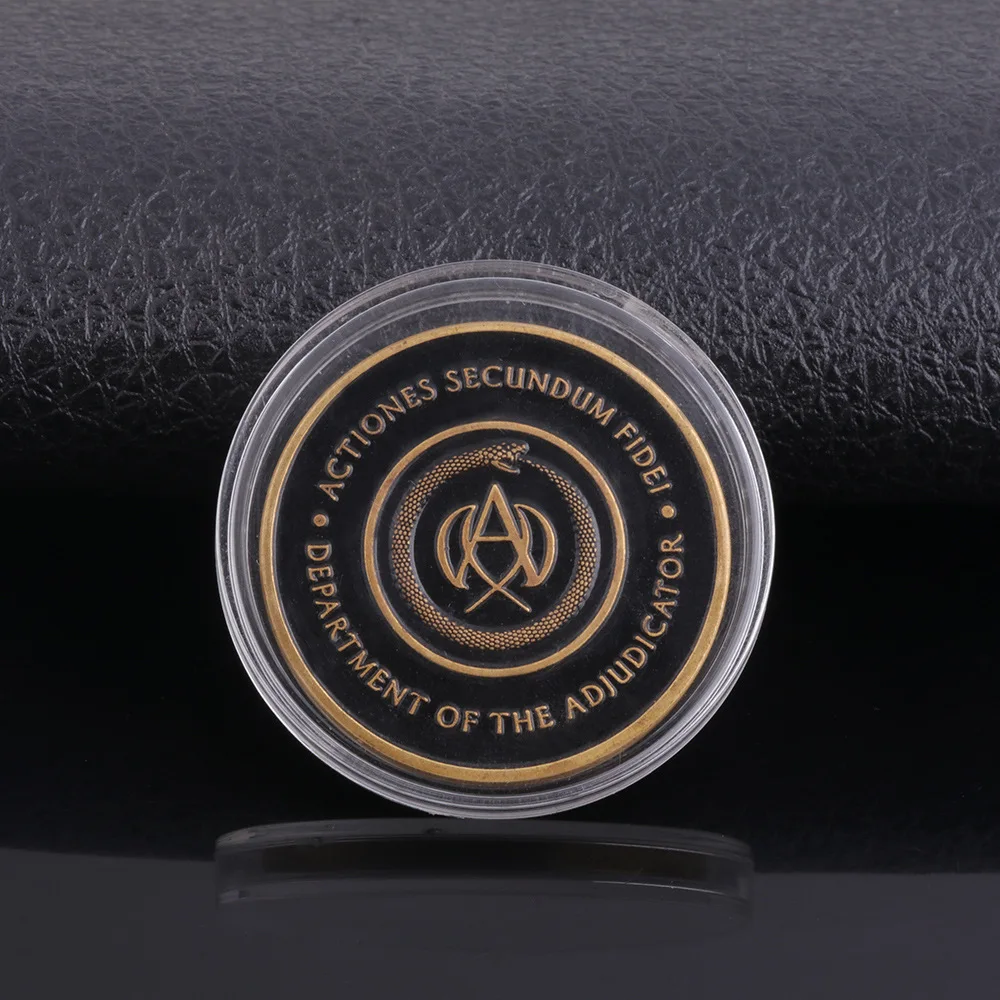 John wick: บทที่4คอสเพลย์ PROP Blood Oath MARKER เหรียญคอลเลกชัน Replica คอสเพลย์ props ของที่ระลึก Badge ผู้ชายผู้หญิง accessoriess