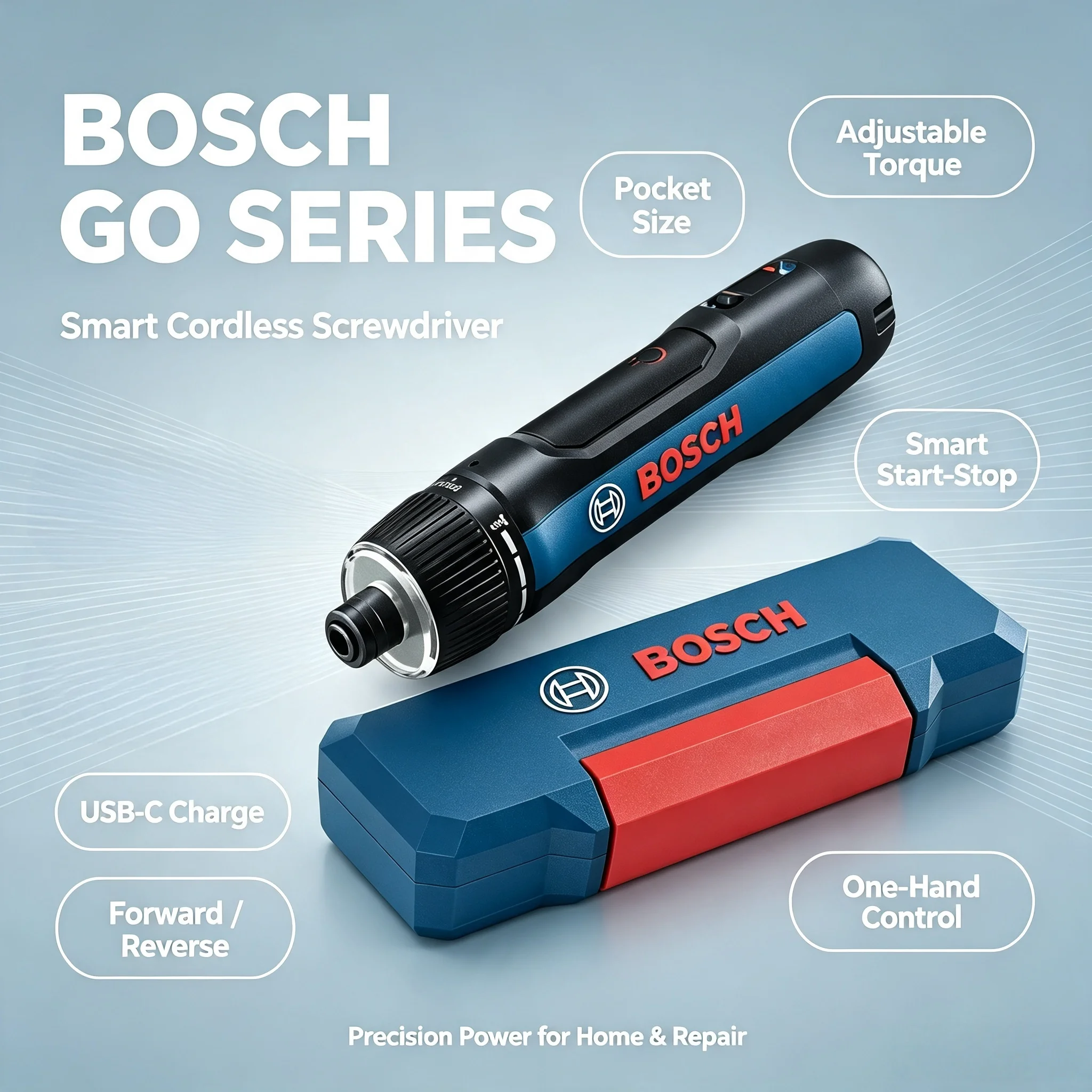 BOSCH GO 3 Cordless Screwdriver 3.6V Lithium-ion Battery Rechargeable Cordless Drill with Box Bosch GO3 Professional Tool Set