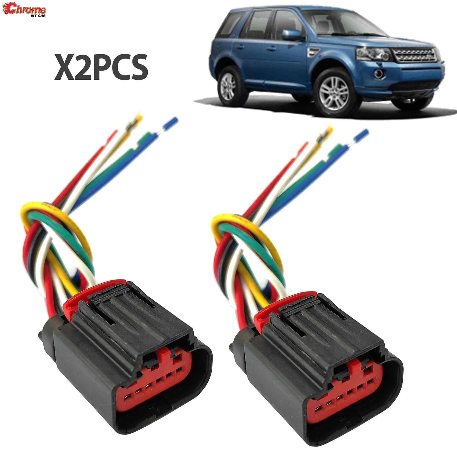 

2x For Land Rover Range Rover Sport Freelander 2 Evoque Defender Discovery Sport MAF Mass Air flow Sensor Connector Plug Wiring