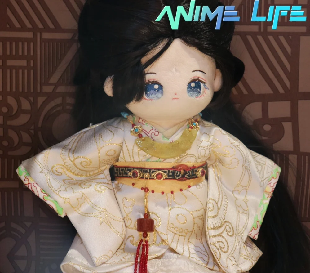 

Халат ручной работы из белого золота, древний костюм для куклы 20 см, игрушечный костюм, одежда, ожерелье, подвесные аксессуары на талии для кукол, косплей