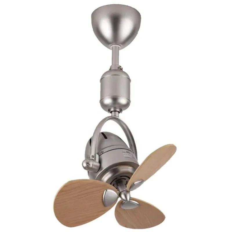 mounted wall amounted cafe brushed nickel national DC small rotating mini ceiling fan