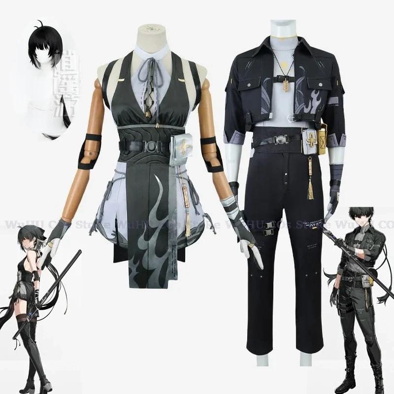 Game Wuthering Waves Costume Women Men Rover Cosplay V2.0 Fashion Handsome Combat Unifrom Halloween Party Role Play Clothing