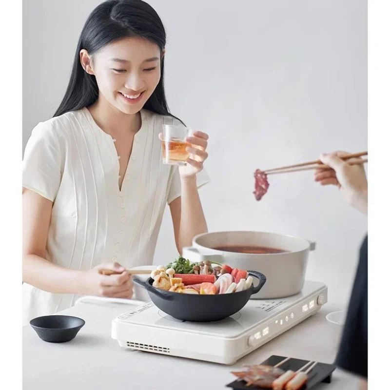 Household Small Electric Baking Pan Home Appliance Double Stove Induction Cooker Multifunctional Cooking Pot Barbecue Pot