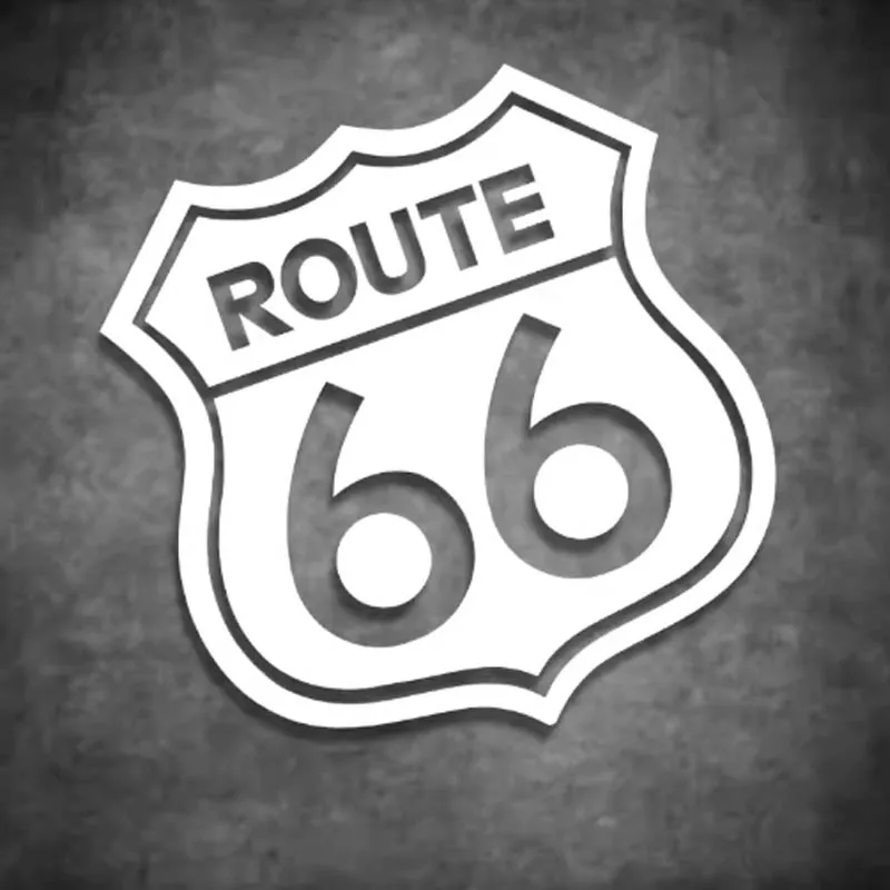 

66 Highway Shield Retro Reflective Stickers Car Body Window Glass Decals Waterproof Motorcycle Bicycle Laptop Suitcase Sticker