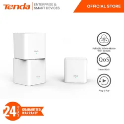 Tenda nova mw3 ac1200デュアルバンドメッシュwifiシステム、300m ² 、60ユーザー/デバイス