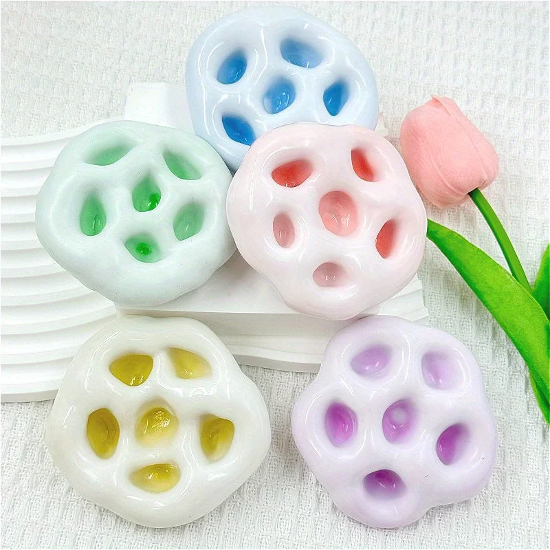 ミニチュアクリエイティブおもちゃ - 柔らかく成形可能なサンドボール生地、斬新な絞りおもちゃ、カラフルなアイススキン模造もち米B