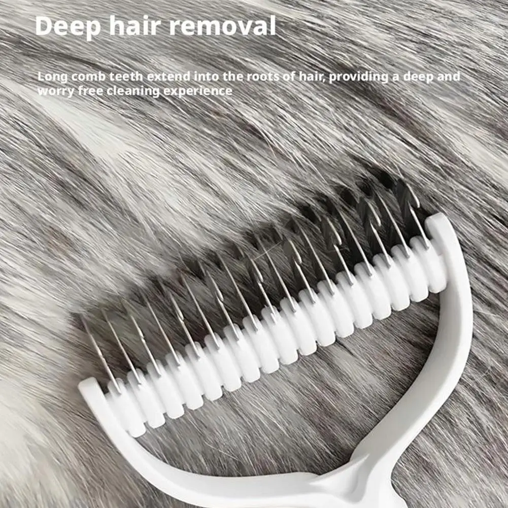 Cat Brush Double-sided Knotting Comb For Pets Removal Comb Dog Grooming Shedding Tools Double Sided Stainless Brush Pet Products