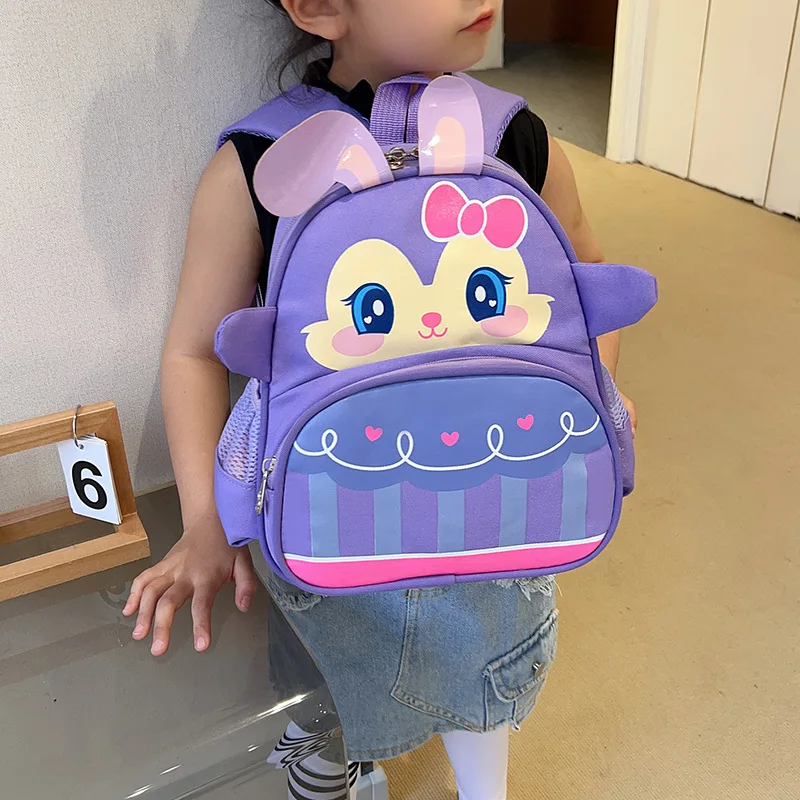 New Smiling Face Cute Girls Kindergarten Cartoon Schoolbags Large Capacity School Backpack Primary School Backpacks Kids Boy Bag