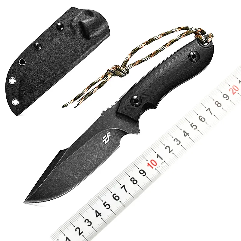 

Eafengrow EF130 Real DC53 Blade Fixed Hunting Knife Micarta Handle Blade EDC Survival Kitchen Tactical Outdoor Camping Knife