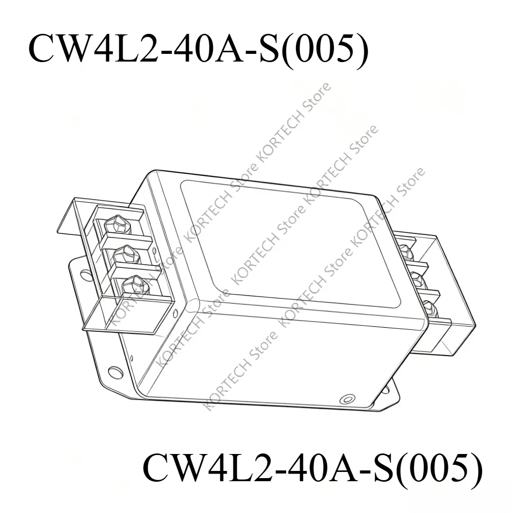 Brand new and original  CW4L2-40A-S(005) Single-phase  220V  power filter AC EMI power supply anti-interfe CW4L2-40A-S