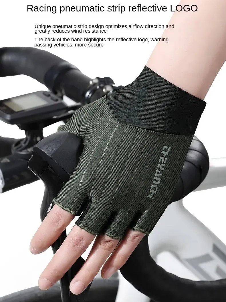 AliExpress OIMG Pro Cycling Gloves Men Women Anti-Slip Gel Pad Breathable Half Finger Summer Bike Riding Gym Fitness Fishing Mitts - Hot Sale