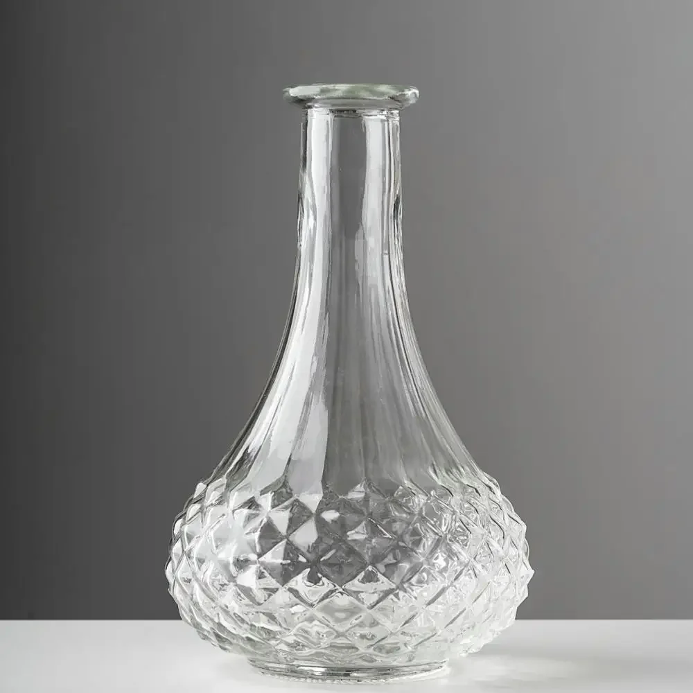 Unique Design Wedding Table Decoration Flower Vase Clear Glass For Home Decorative Tabletop Vase Transparent CLASSIC