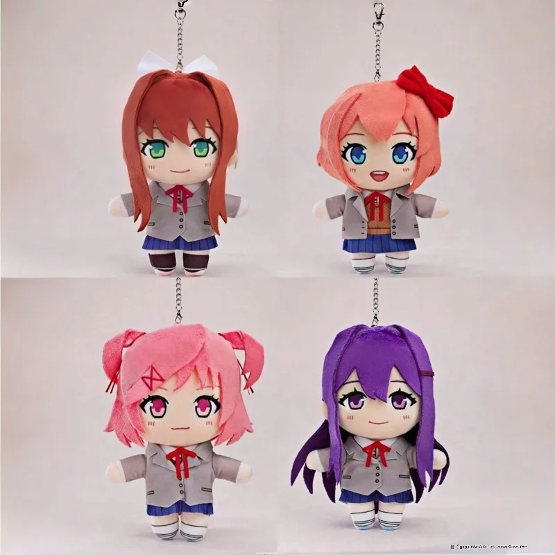 

Anime Natsuki Plush Doki Doki Literature Club Peripheral Soft Stuffed Doll Keychain Cartoon Pendant For Fans Birthday Gift