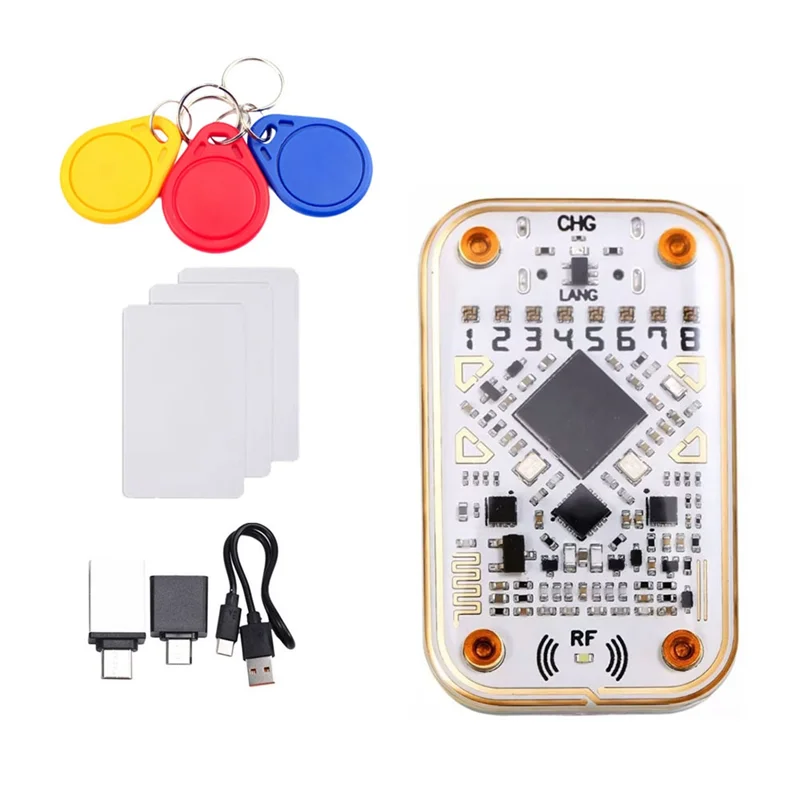 

N93R Chameleon Ultra RFID Считыватель смарт-чипов + 3XUID-карт/брелок Эмулятор смарт-карт Инструмент NFC 125K 13,56M IC Декодирование идентификационных карт