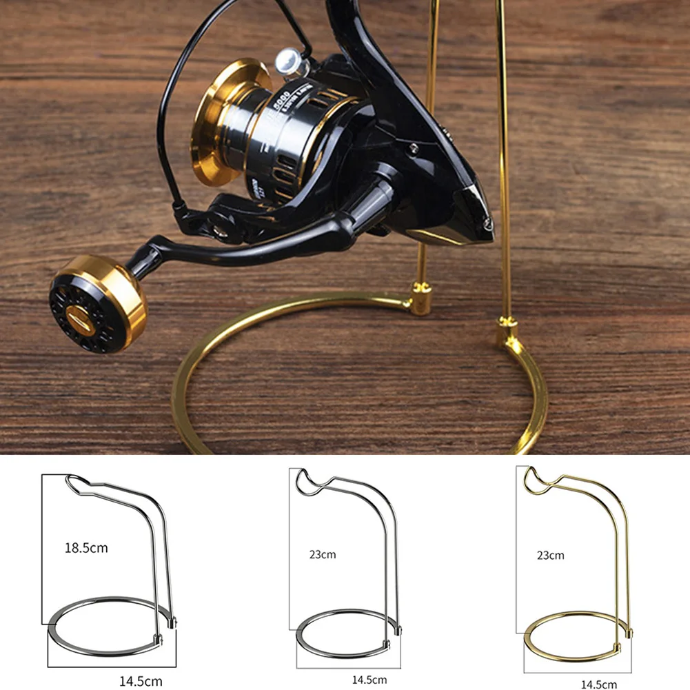 1Pc Fishing Reel Display Stand Bracket Spinning-Reel Rack Stainless Steel Fish Reel Stand Iscas Pesca Fishing Tackle Accessories