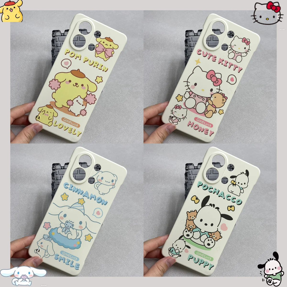 

INS Cute Sanrio Hello Kitty Kuromi Frameless Phone Case For Xiaomi POCO X8 Pro Max X7 X6 F8 Ultra F7 M8 Ultra Thin Protect Cover