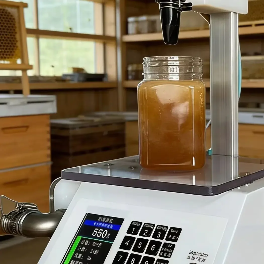 Fully automatic honey filling machine, drip-proof viscous liquid food fully automatic filling machine equ, quantitative weighing