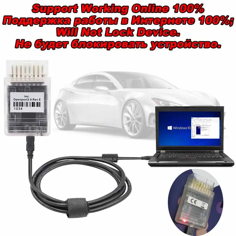 Online 100% Tactrix Openport 2.0 Gold Full Chip J2534 ECU FLASH Will Not Lock Device Support WIN10 ECU Program Chip Tuning Tool