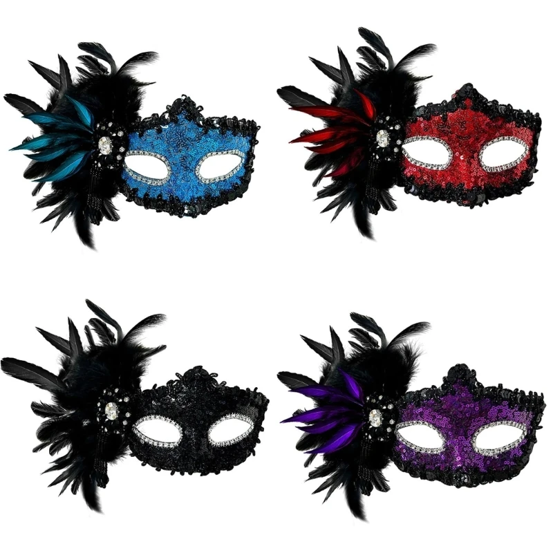 Mask Masquerade Mask Half Face Mask Rhinestones Mask Halloween Mask