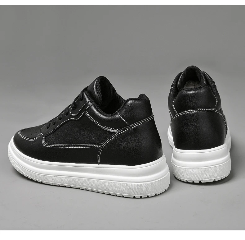 Hochwertige Herren-Sneaker, Elevator-Schuhe für Herren, modische Freizeitschuhe, bequeme Sportschuhe aus Leder, Höhenerhöhung 6/8/10 cm – Detail 29