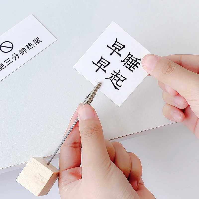 Portable Retro Wood Photo Note Clip Holder Paper Clip Memo Clamp Photo Clip Display Stand For Desk Accessories Office School