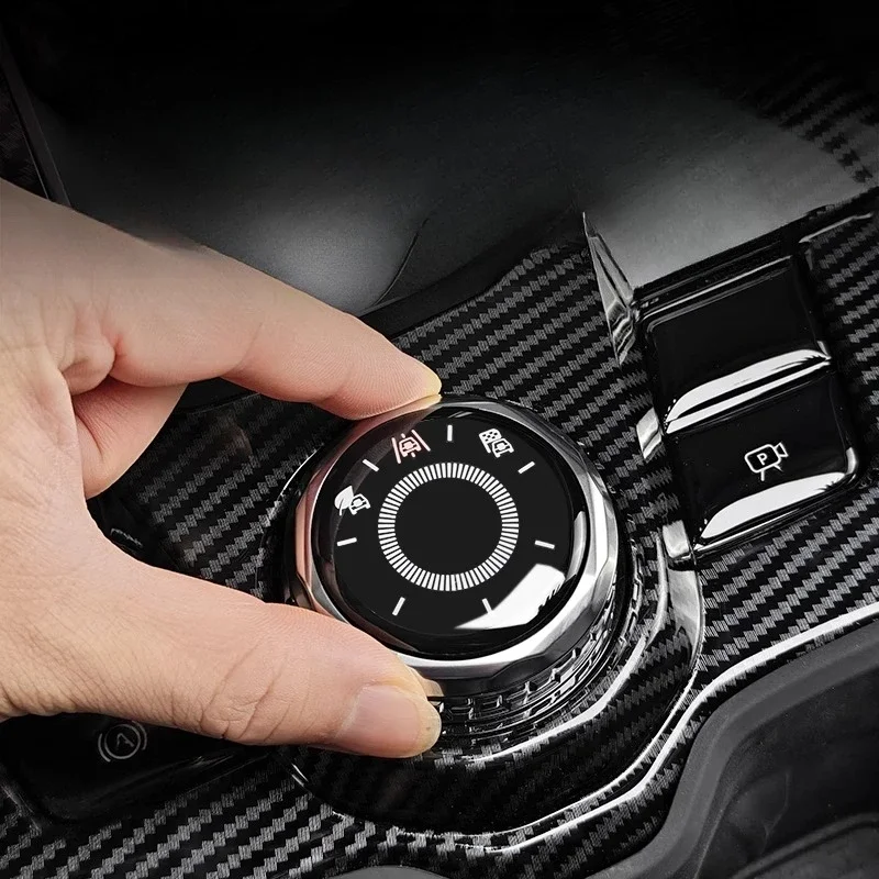 ل Jietu Traveler Freelancer Shanhai T2 T1 مقبض التحكم المركزي زر ملصق ديكور مقاوم للخدش الداخلي واقية #4