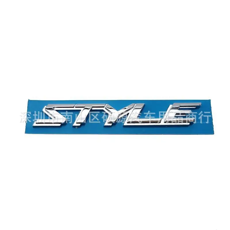3D Stereo ABS STYLE Alphabet Emblem Universal Auto Rear Trunk Side Body Modified Exterior Decor Sticker Auto Styling Accessories