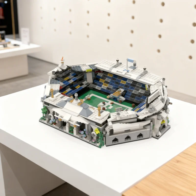 

2007pcs MOC Soccer Football Stadium Architecture Model Building Blocks Creative Gift DIY Display Decor Adult Premium Kids Desk