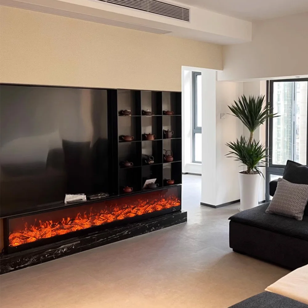 

Настраиваемый искусственный камин, имитация огня, украшение для гостиной, электронный камин