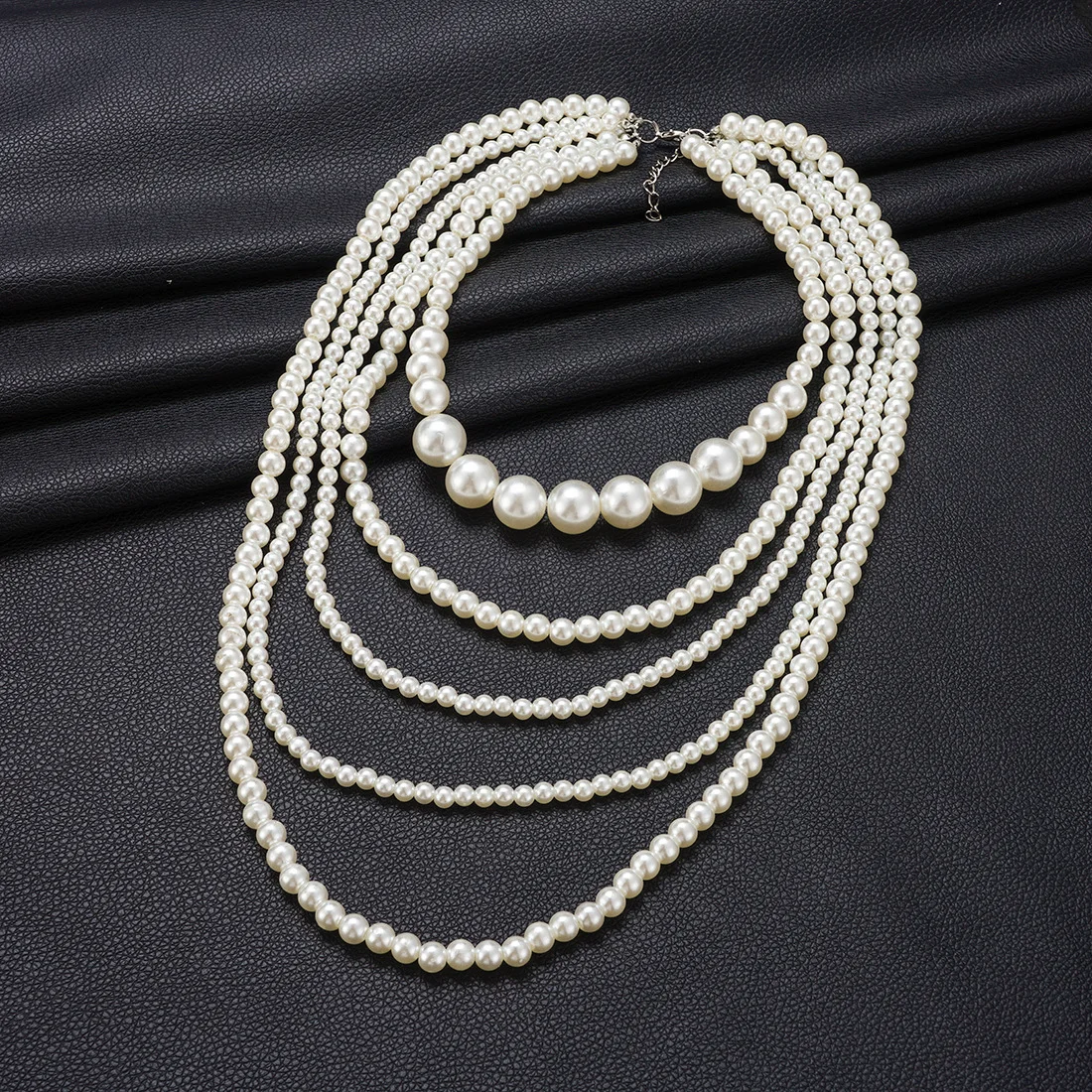 Multilayered Imitation Pearl Necklace for Woman Luxury Jewelry High Quality Fashion Woman Necklaces