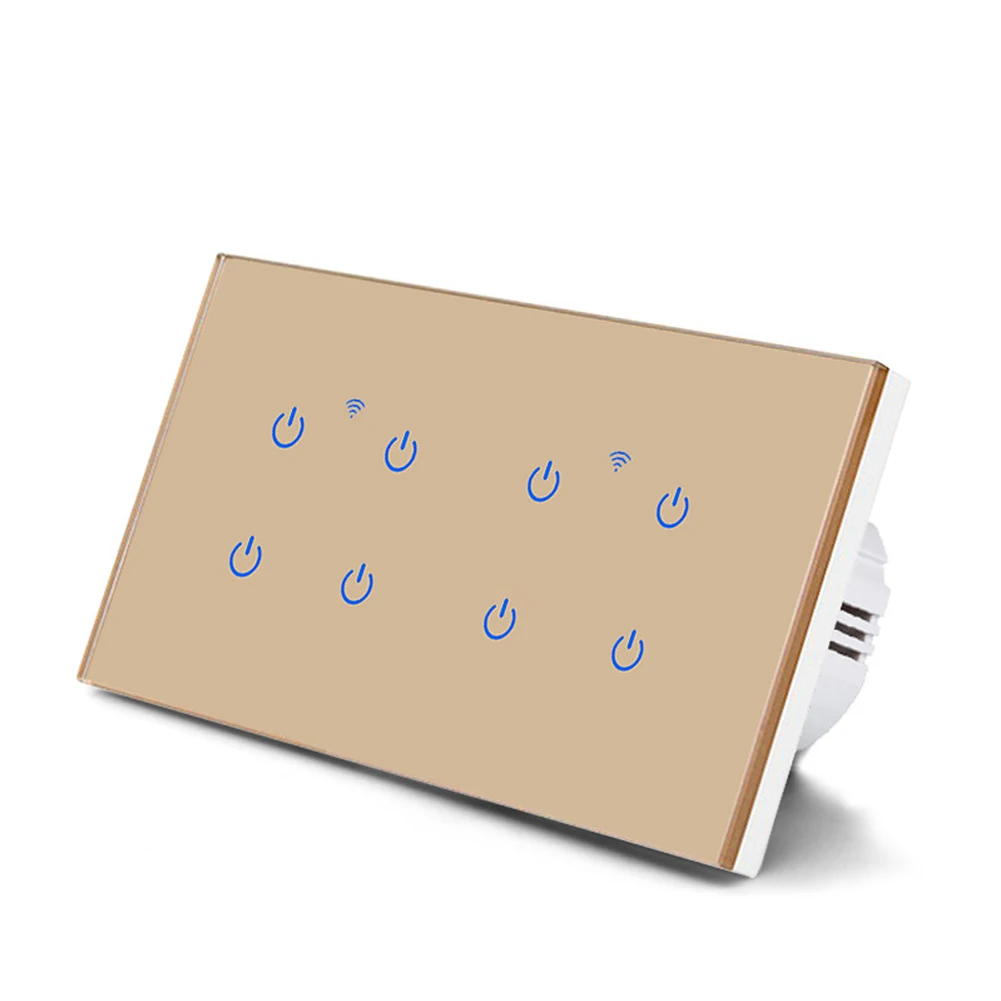 For Energy-Saving Lamps Smart Switch Efficient Lighting Control 2.4GHz WiFi Standard Energy Saving Control Multiple Gang Types