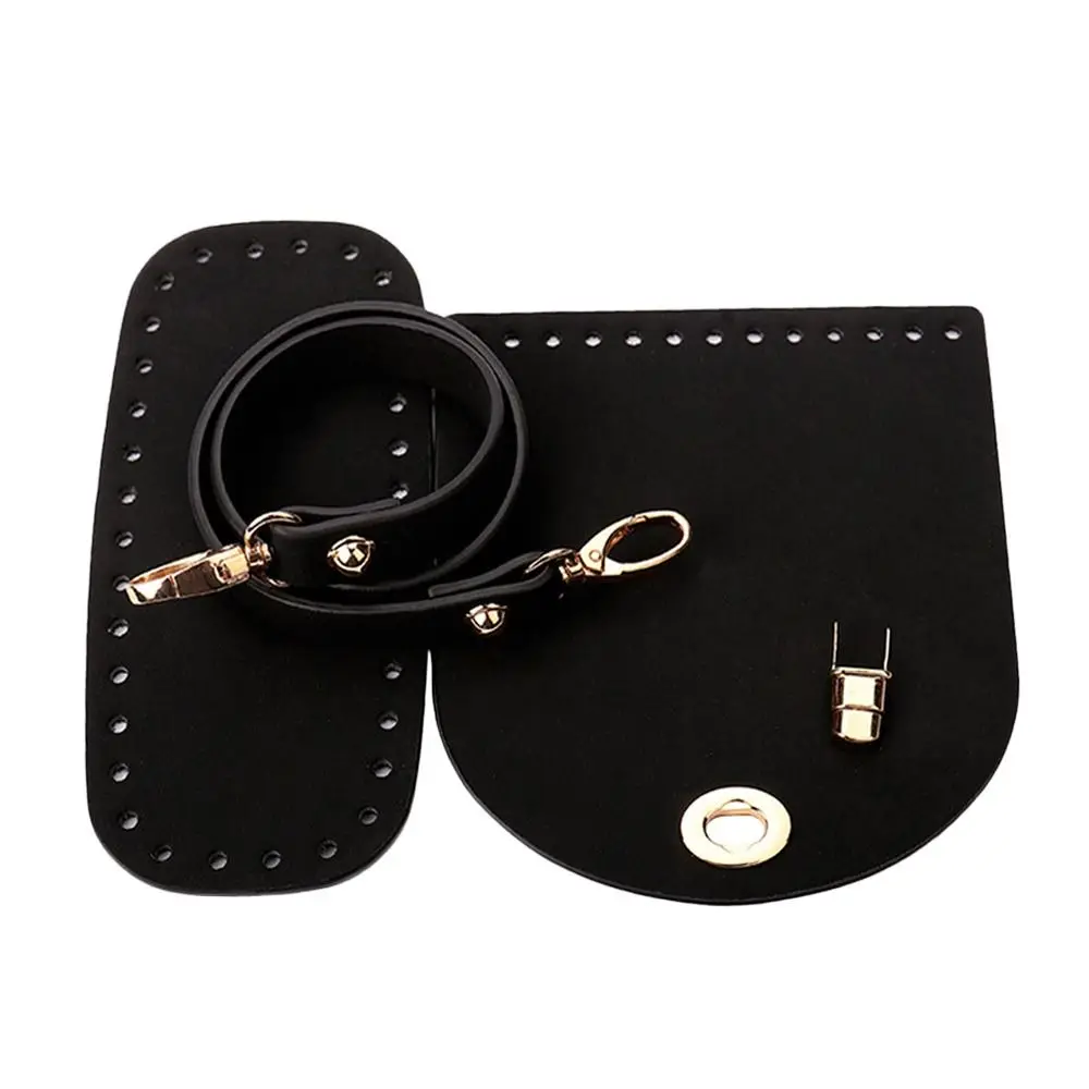 1/3pcs PU Leather Shoulder Bag Bottom Strap Handbag Shoulder Strap Woven Bag Set For DIY Handmade Bag Backpack Accessories