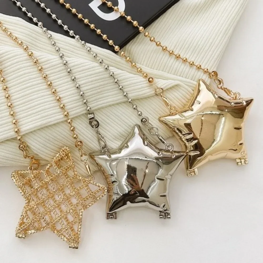 

Mini Star Shaped Crossbody Bags for Women Metallic Hollow Shoulder Bag Luxury Party Evening Bag Small Coins Wedding Purse Ladies