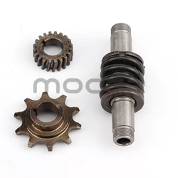 Black Clutch Shaft & Drive Sprocket & Push Bike Gear Metal Fit For 66cc 80cc 2Stroke Motorized Bike Engine