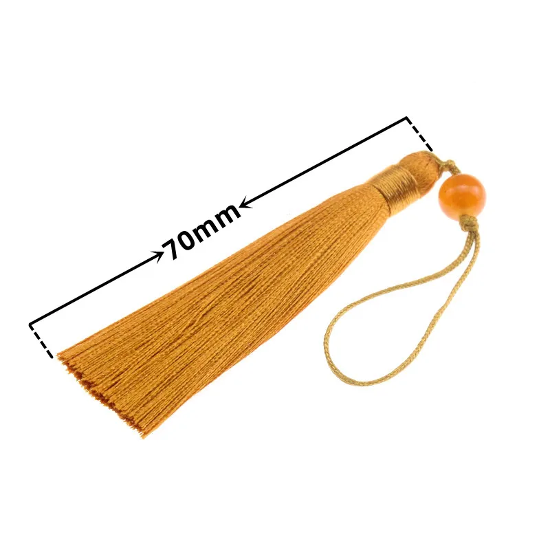 3-15Pcs 7cm Hanging Rope Silk Tassel Fringe For DIY Crafts Key Chain Earring Hooks Pendant Jewelry Making Supplies Accessories